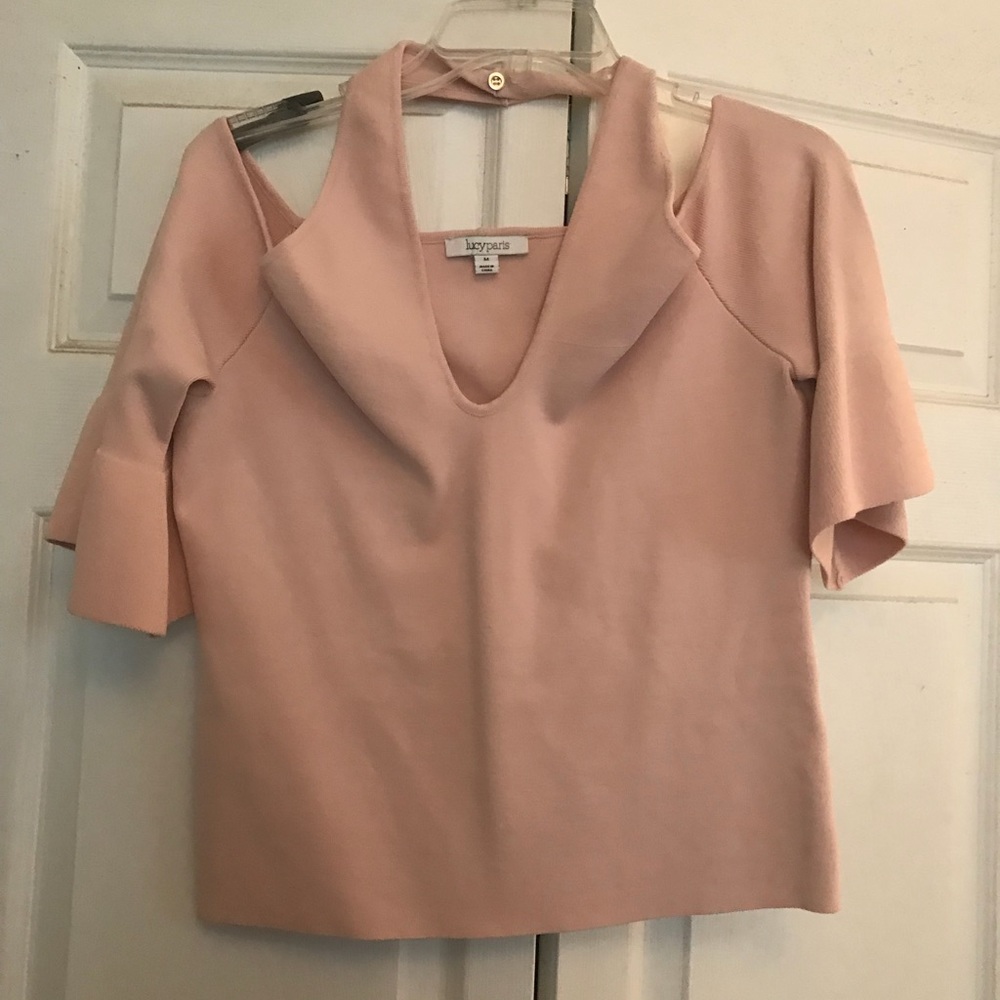 Lucy Paris Pale Pink Crop